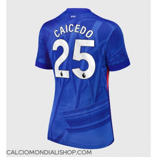 Maglie da calcio Chelsea Moises Caicedo #25 Prima Maglia Femminile 2025-26 Manica Corta